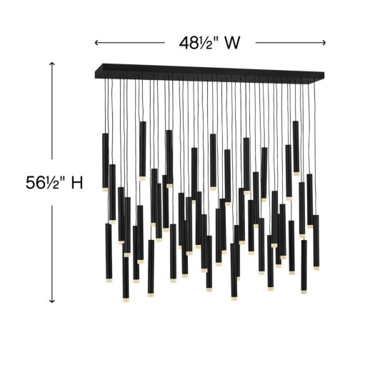 Harmony FR49909BLK - Large LED Linear - Black