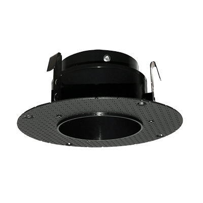 Lighting Spot 26 4” Round Mud Plate Trimless LED Recessed Downlight Retrofit Kit - Black