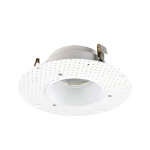 Lighting Spot 26 4” Round Mud Plate Trimless LED Recessed Downlight Retrofit Kit - White