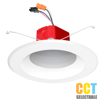 Lighting Spot 26 5"/6" 0-10V Selectable 5CTT LED Round Smooth Reflector Retrofit Downlight