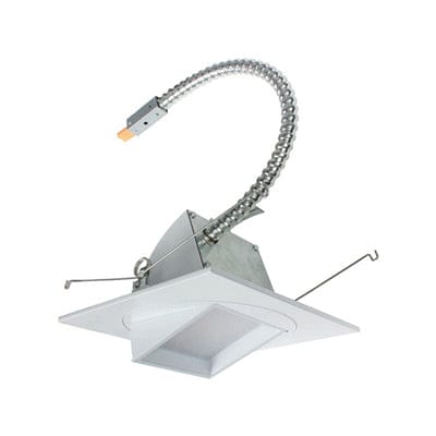 Lighting Spot 26 5” Dedicated CCT Square Rotatable & Retractable Elbow Wall Wash LED Recessed Downlight for Square Frame