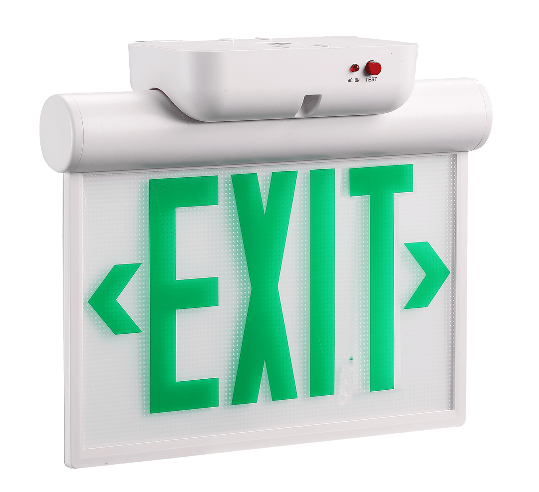 Lighting Spot 26 Dual Circuit LED Exit Sign - Red/Green