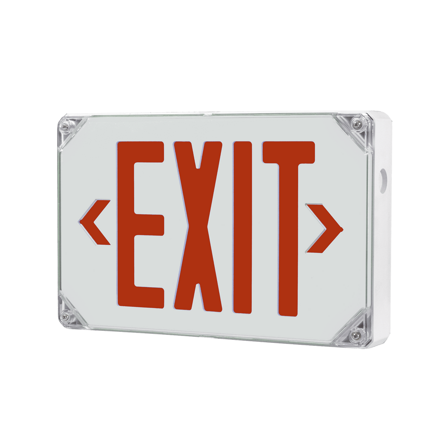 Lighting Spot 26 Outdoor Wet Location LED Exit Sign - Red/Green