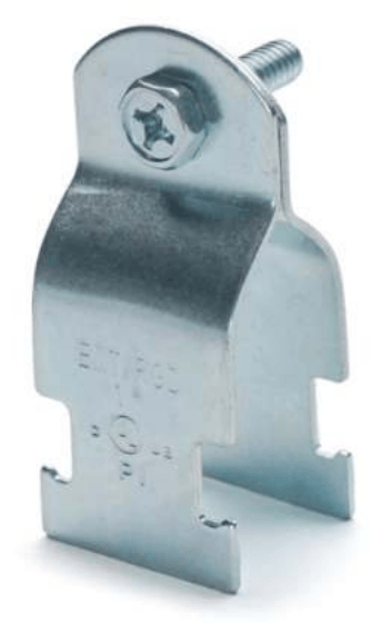 Purelite 1/2 INCH EMT & Rigid Strut Clampassembled with Bolt & NutElectro-Galvanized, Thickness:1.5mm W/ UL+P1 mark, Must purchase carton quantities 300 pcs per carton
