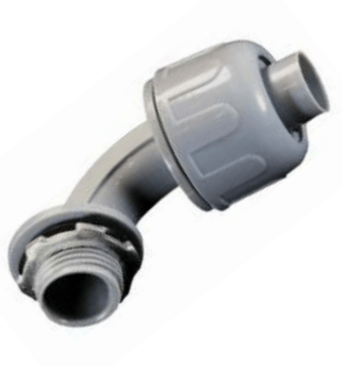 Purelite 1/2 INCH PVC LIQUID TIGHT 90 DEGREE CONNECTOR, Must purchase carton quantities 100 pcs per carton