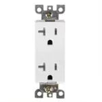 Purelite Purelite - 20A Receptacle, 125V Must purchases per cartoon, White - Must purchase carton quantities, 200 pcs per carton