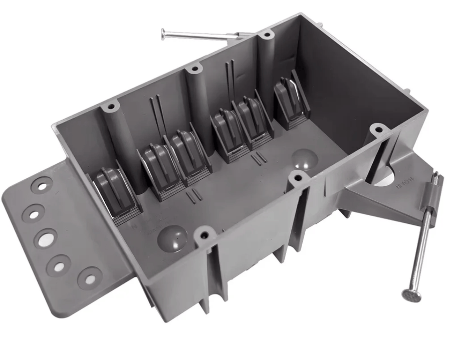 Purelite Purelite - 3Gang PVC New Work Standard Switch/Outlet Wall Electrical Box ETL listed to UL514C and UL263 - Must purchase carton quantities, 30 pcs per carton