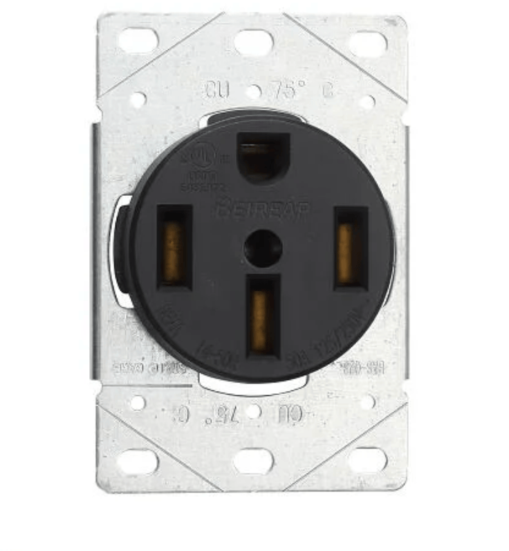 Purelite Purelite - 50A 125V/250V Flush Mount Power Outlet, Must purchase carton quantities, 100 pcs per carton