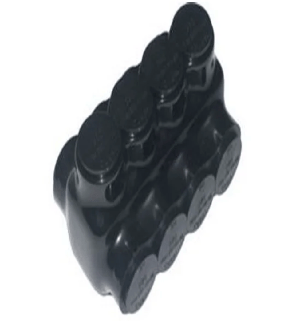 Purelite Purelite -  FOUR PORT WIRE CONNECTOR 3/0-6AWG UL, Black - Must purchase carton quantities, 10 pcs per carton