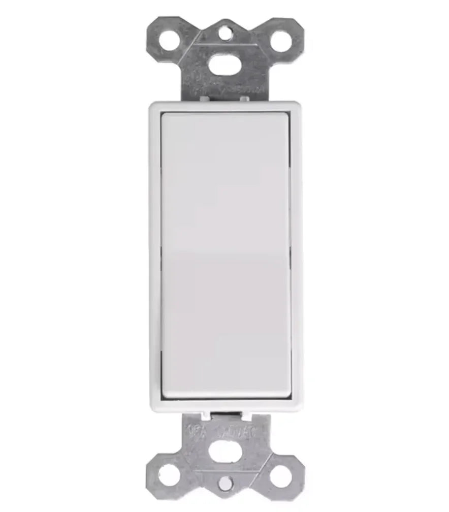 Purelite Purelite - Single Pole / General Switch, 15A, White - Must purchase carton quantities, 200 pcs per carton