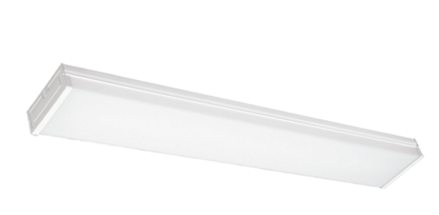 Rayco Lighting 4 FT WRAPAROUND LED FIXTURE, 30/40/50k - White