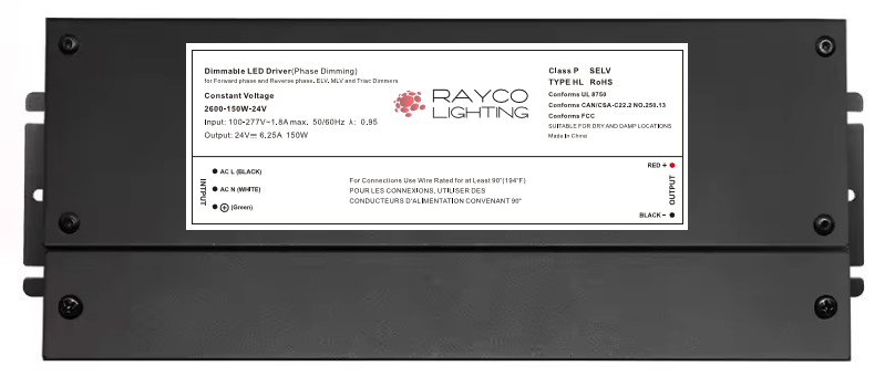 Rayco Lighting CLASS II LED DRIVER 96W 24V DC