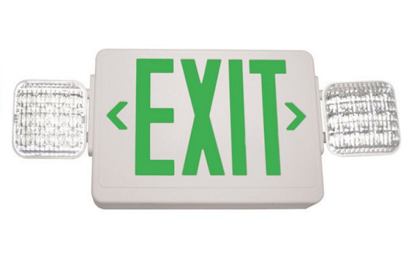 Rayco Lighting GREEN COMBO LED EMERGENCY LIGHT WITH BATTERY