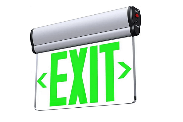 Rayco Lighting GREEN EDGE LIT EXIT SIGN