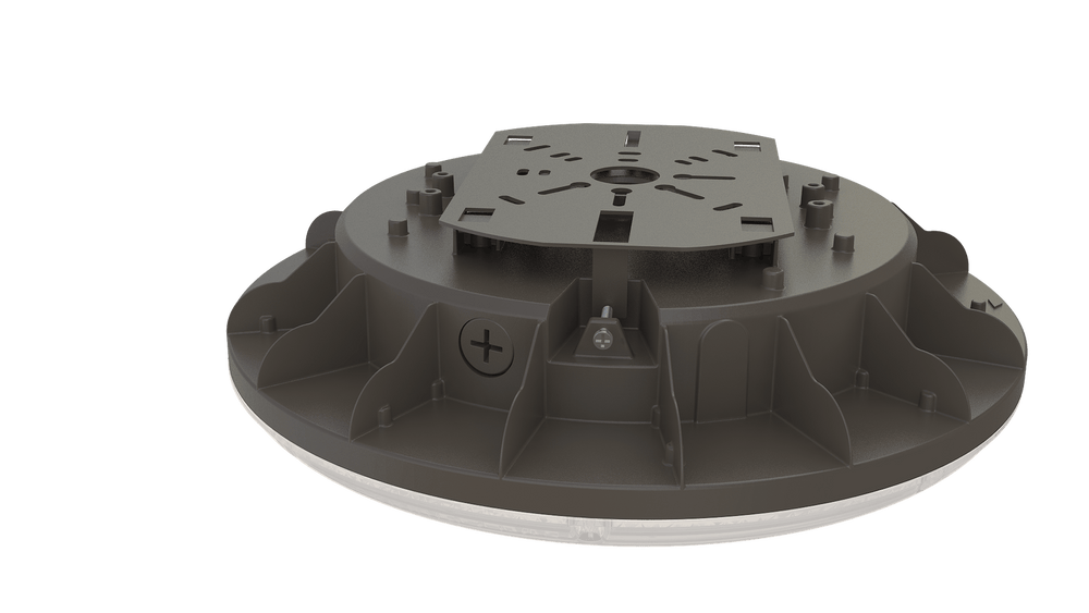 Rayco Lighting ORB LED CANOPY LIGHT/ MOTION SENSOR, 45W/60W/80W, 3CCT - Black