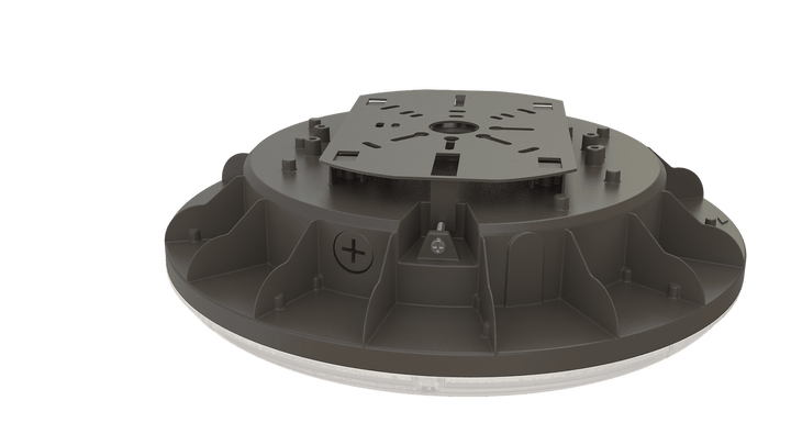 Rayco Lighting ORB LED CANOPY LIGHT/ MOTION SENSOR, 45W/60W/80W, 3CCT - Black