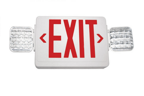 Rayco Lighting RED COMBO LED EMERGENCY LIGHT WITH BATTERY