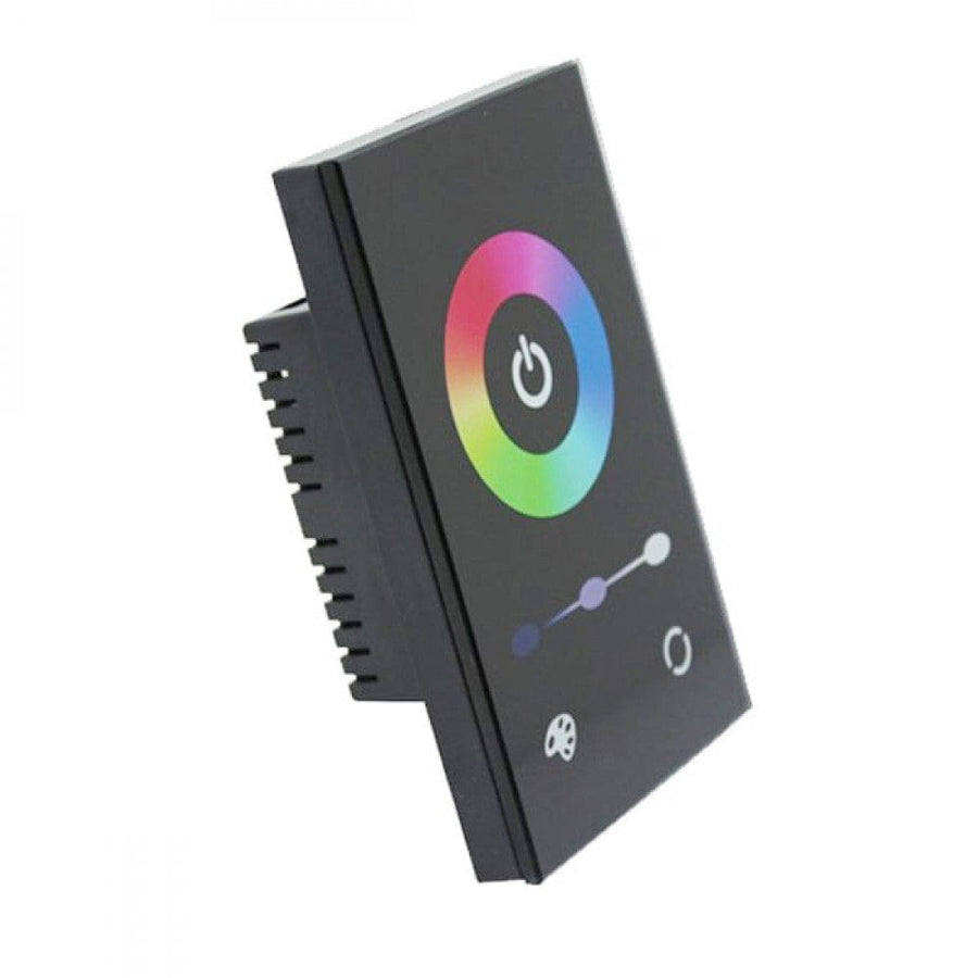 Richee Lighting Richee - Black Single Gang Wall Mount Rgb Controller