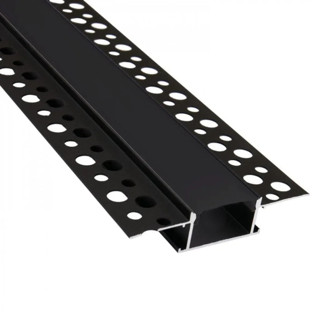 Richee Lighting Richee Lighting - 1" Black Lens Trimless Led Aluminum Channel - Black - Note: Shipping is not available for this product. "Pick up only".