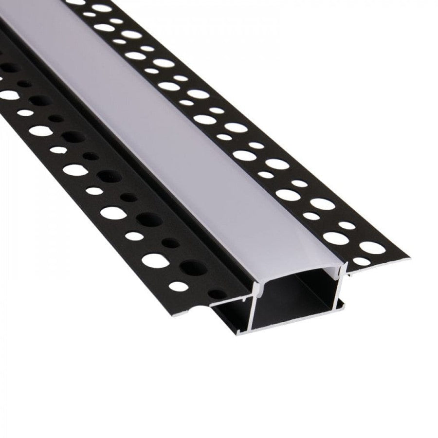 Richee Lighting Richee Lighting - 1" Black Trimless Led Aluminum Channel - Black - Note: Shipping is not available for this product. "Pick up only".