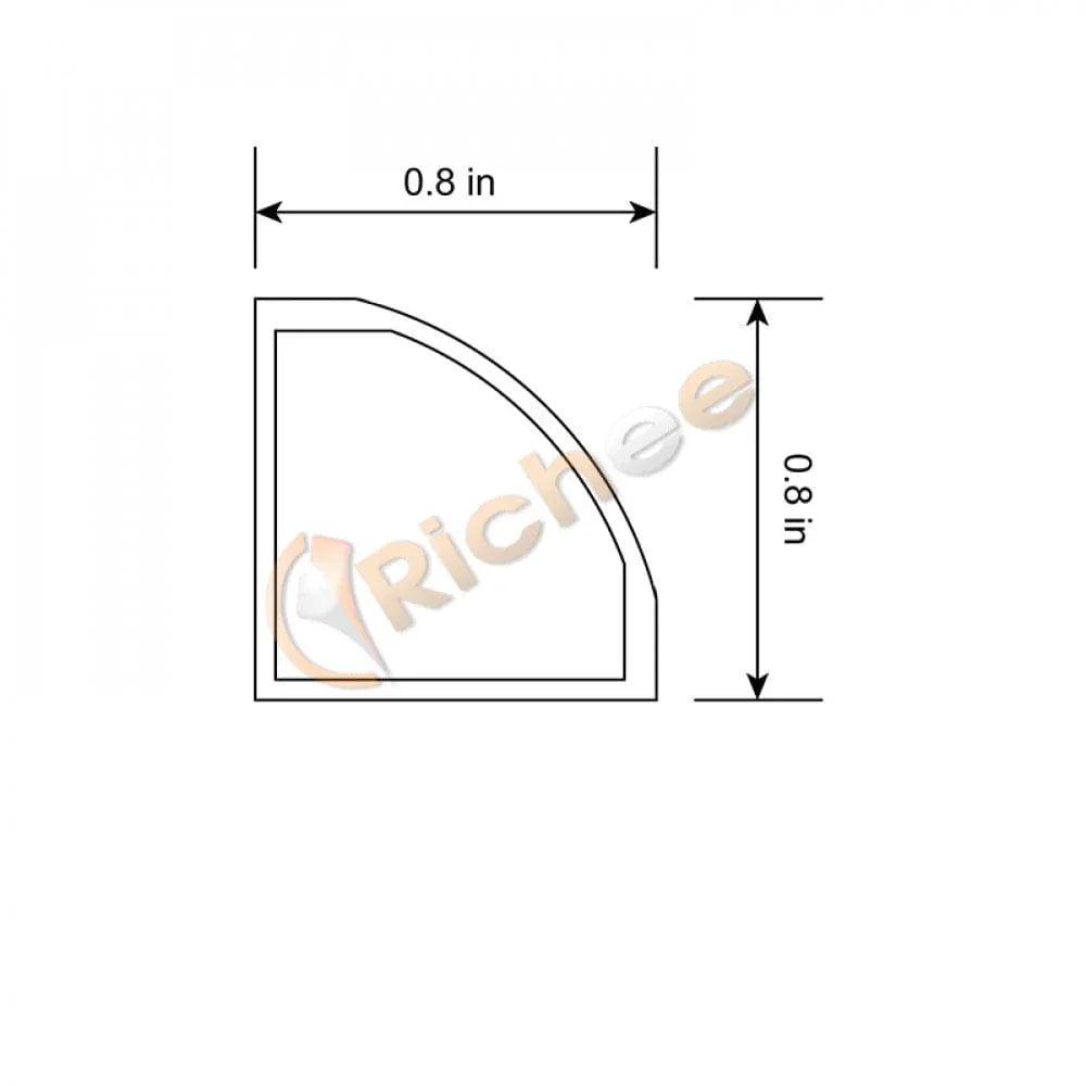 Richee Lighting Richee Lighting - 13/16" Angled Led Aluminum Channel - Note: Shipping is not available for this product. "Pick up only".