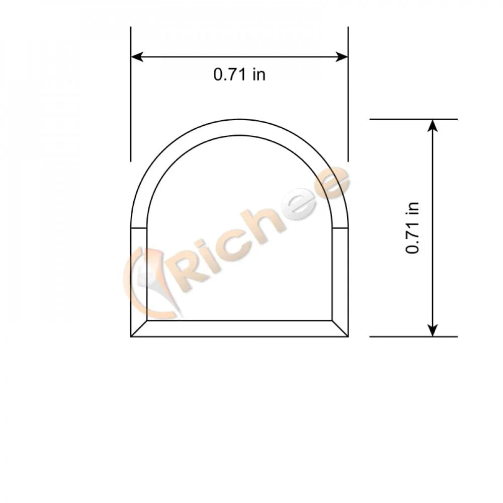 Richee Lighting Richee Lighting - 3/4" Round Top Led Aluminum Channel - Note: Shipping is not available for this product. "Pick up only".
