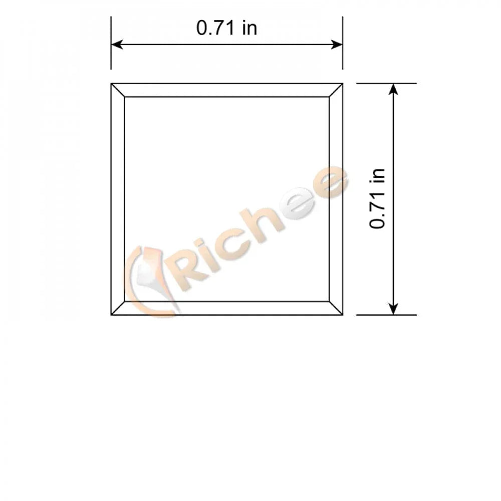 Richee Lighting Richee Lighting - 3/4" Square Top Led Aluminum Channel - Note: Shipping is not available for this product. "Pick up only".