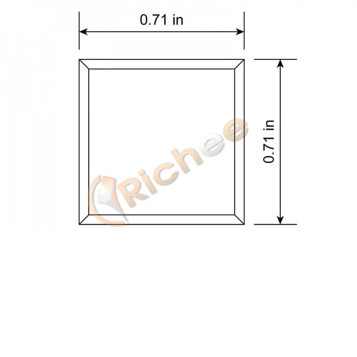Richee Lighting Richee Lighting - 3/4" Square Top Led Aluminum Channel - Note: Shipping is not available for this product. "Pick up only".