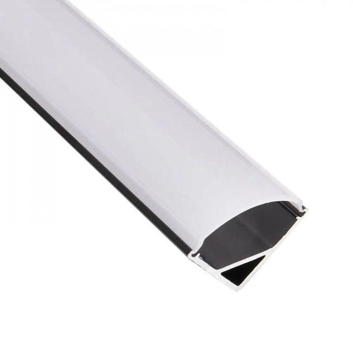 Richee Lighting Richee Lighting - 5/8" Black Full Cover Angled Led Aluminum Channel - Note: Shipping is not available for this product. "Pick up only".