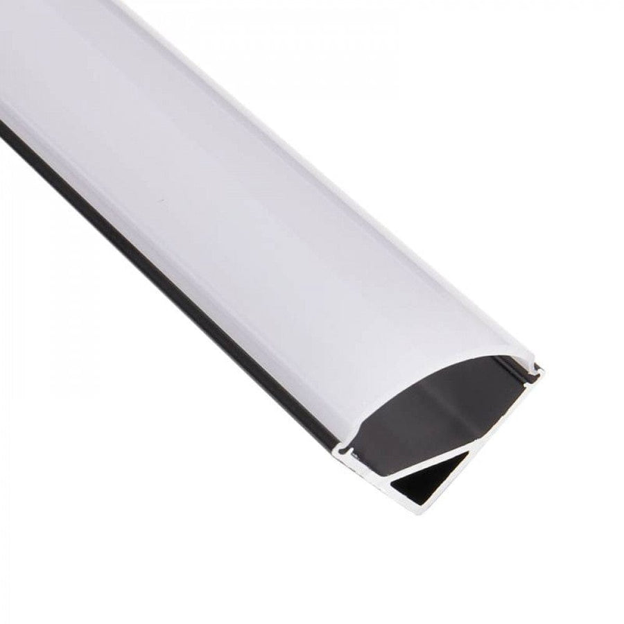 Richee Lighting Richee Lighting - 5/8" Black Full Cover Angled Led Aluminum Channel - Note: Shipping is not available for this product. "Pick up only".