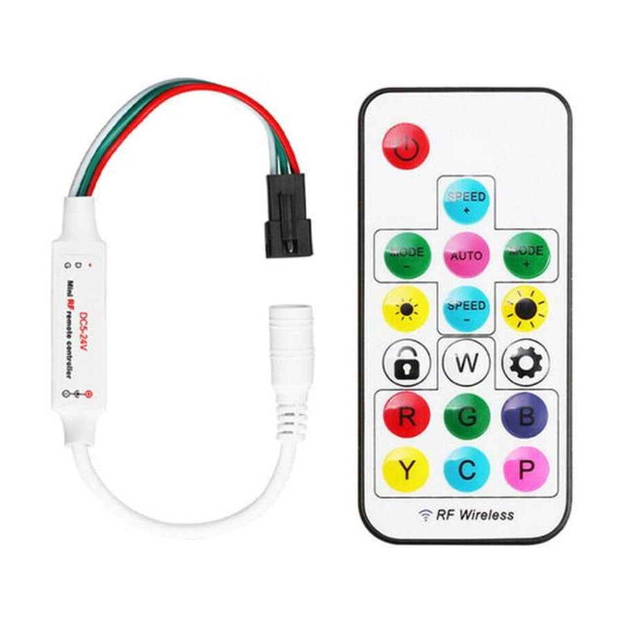 Richee Lighting Richee Lighting - Chasing Rgb 2811 Inline Rf Controller - White