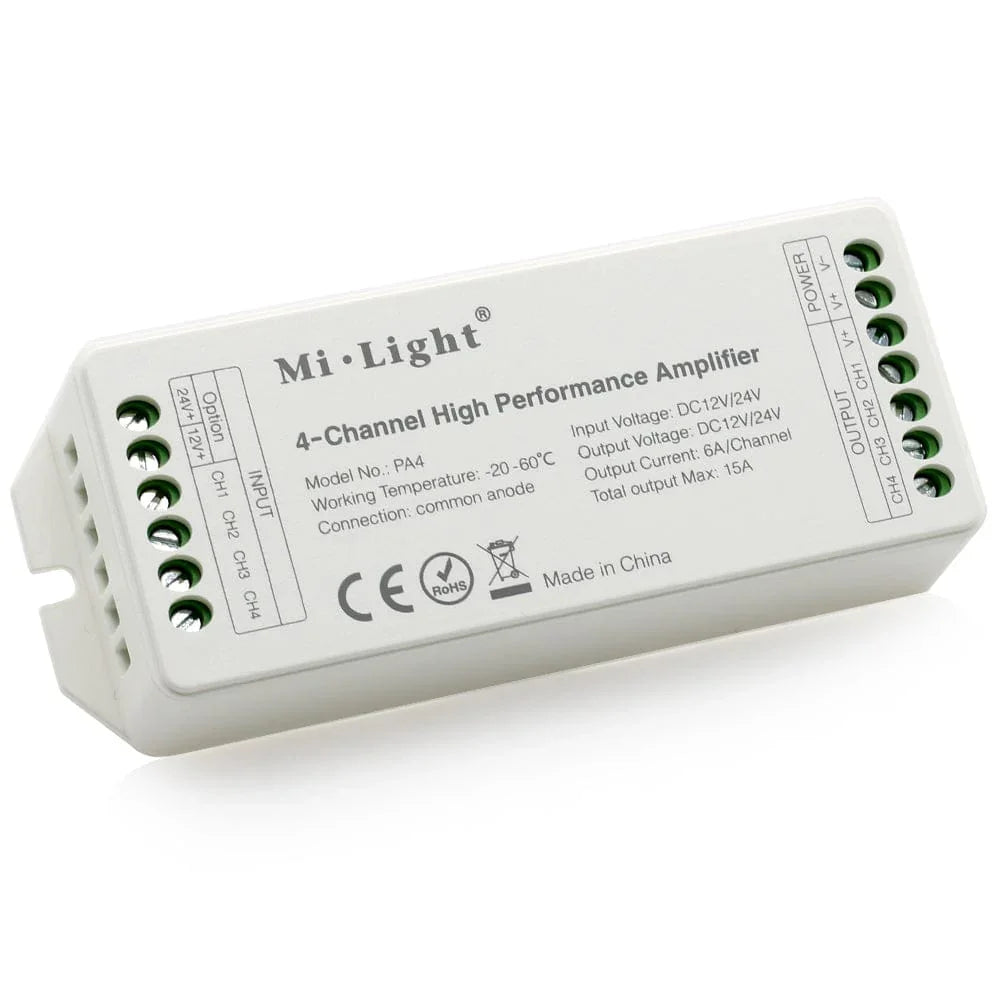 Richee Lighting Richee Lighting - High Performance Rgbw Amplifier 4Ch/6A - White - Note: Shipping is not available for this product. "Pick up only".