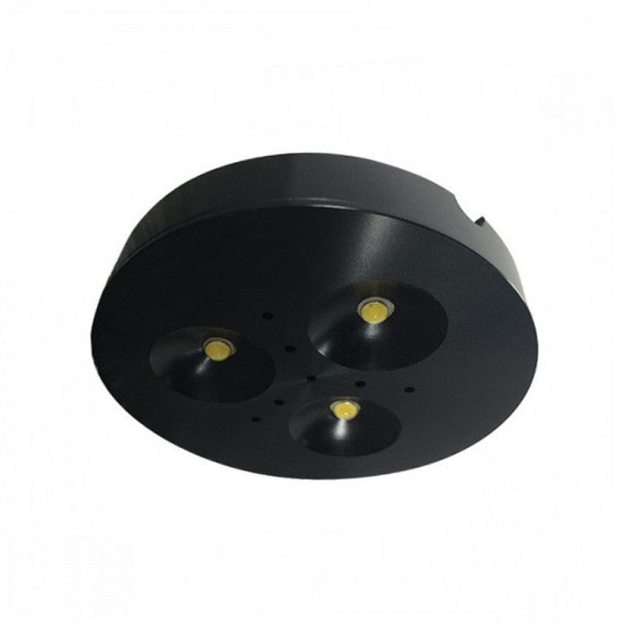 Richee Lighting Richee Lighting - LED Spot Puck Light, 3W, 6000K - Black