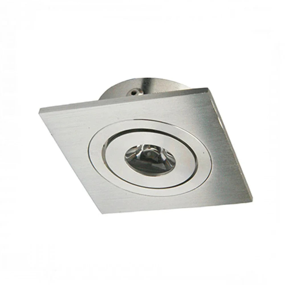Square Ruckus Light Richee Lighting - Mini Square Puck Light, 1W, 6000K - Aluminum ...