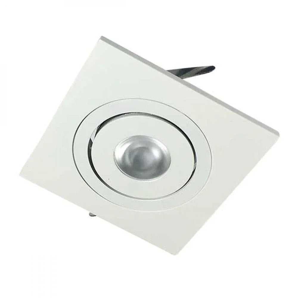 Richee Lighting Richee Lighting - Mini Square Puck Light, 1W, 3000K - White