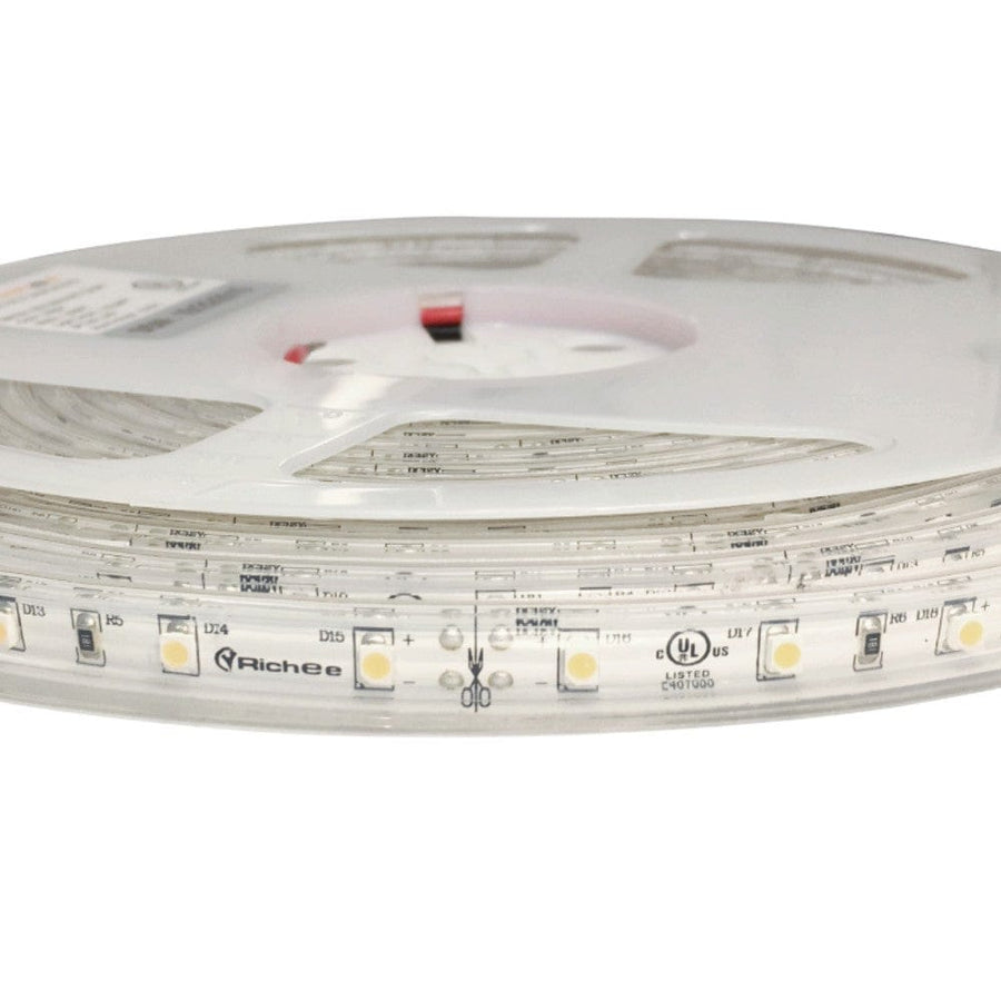 Richee Lighting Richee Lighting - Outdoor Accent Light Tape Light, IP67, 12V, 1.5W, 6000K, 16.4 ft