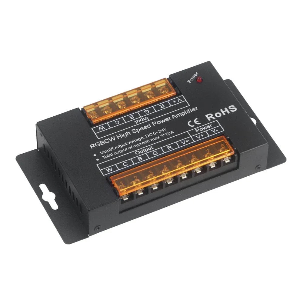 Richee Lighting Richee Lighting - Rgb/Cct High Speed Power Amplifier 5Ch/10A - Black