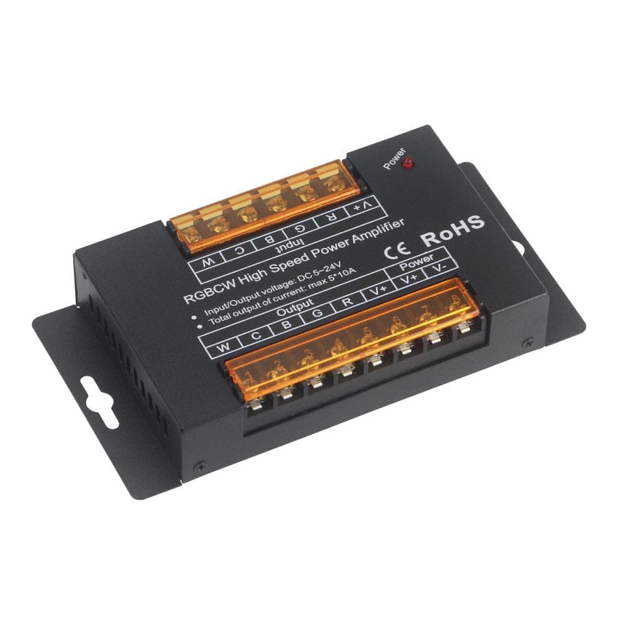 Richee Lighting Richee Lighting - Rgb/Cct High Speed Power Amplifier 5Ch/10A - Black