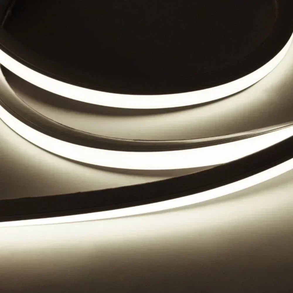 Richee Lighting Richee Lighting - Single Color Neon 3D Bendable Strip Tape Light, COB, IP67, 24V, 4.6W, 3000K, 16.4 ft