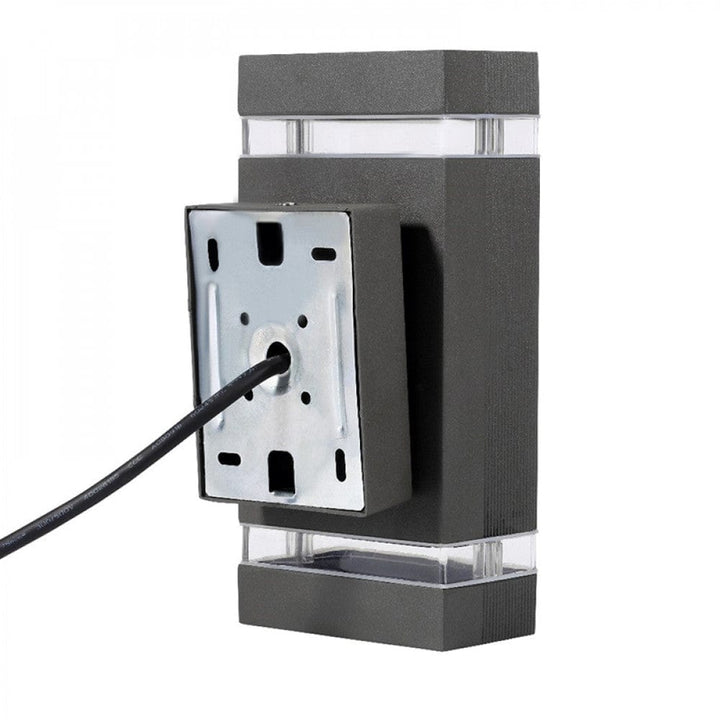 Richee Lighting Richee Lighting - Square Up And Down Wall Sconce, 12W, 30K, 100-277V AC - Black