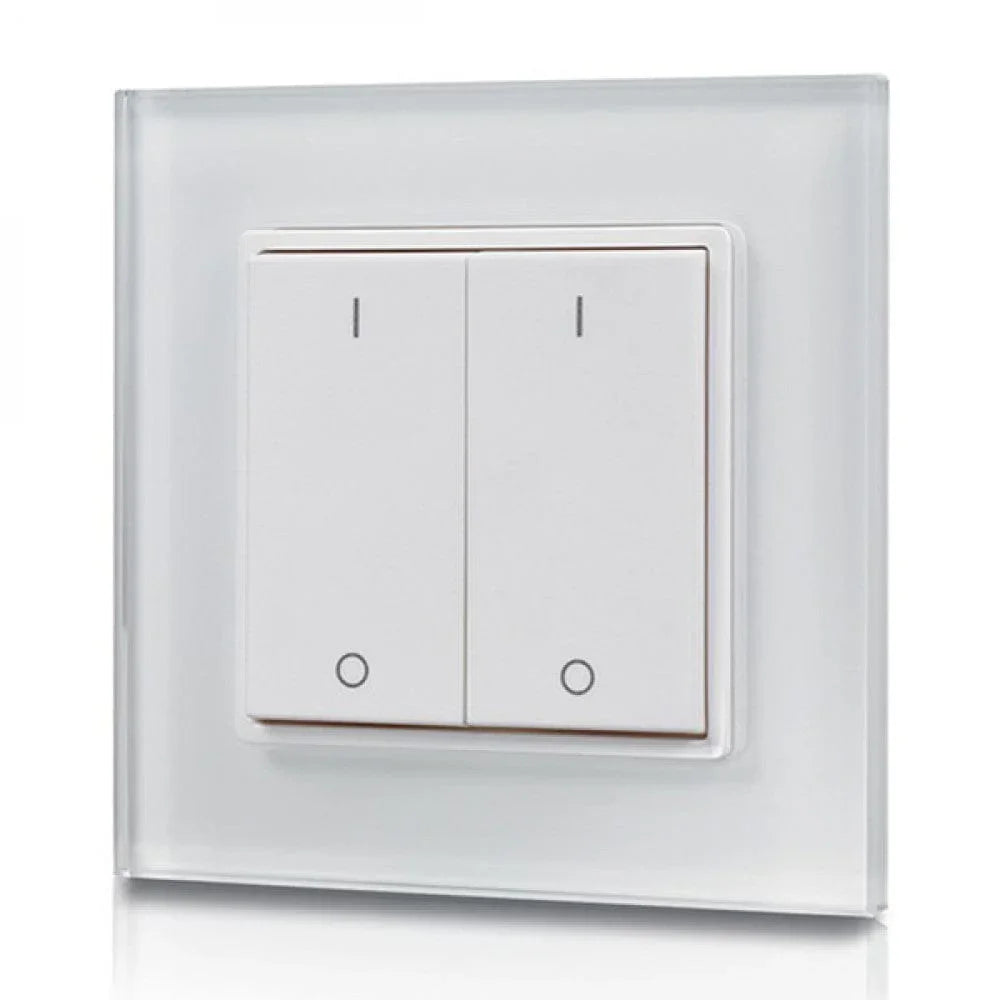 Richee Lighting Richee Lighting - Wall Mount Slim White Rocker Master Controller, 1 Zone dimmer - White
