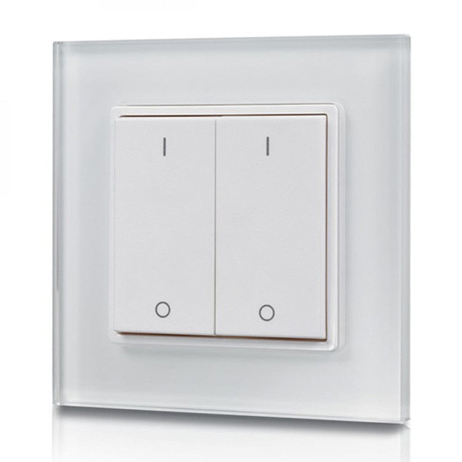 Richee Lighting Richee Lighting - Wall Mount Slim White Rocker Master Controller, 1 Zone dimmer - White