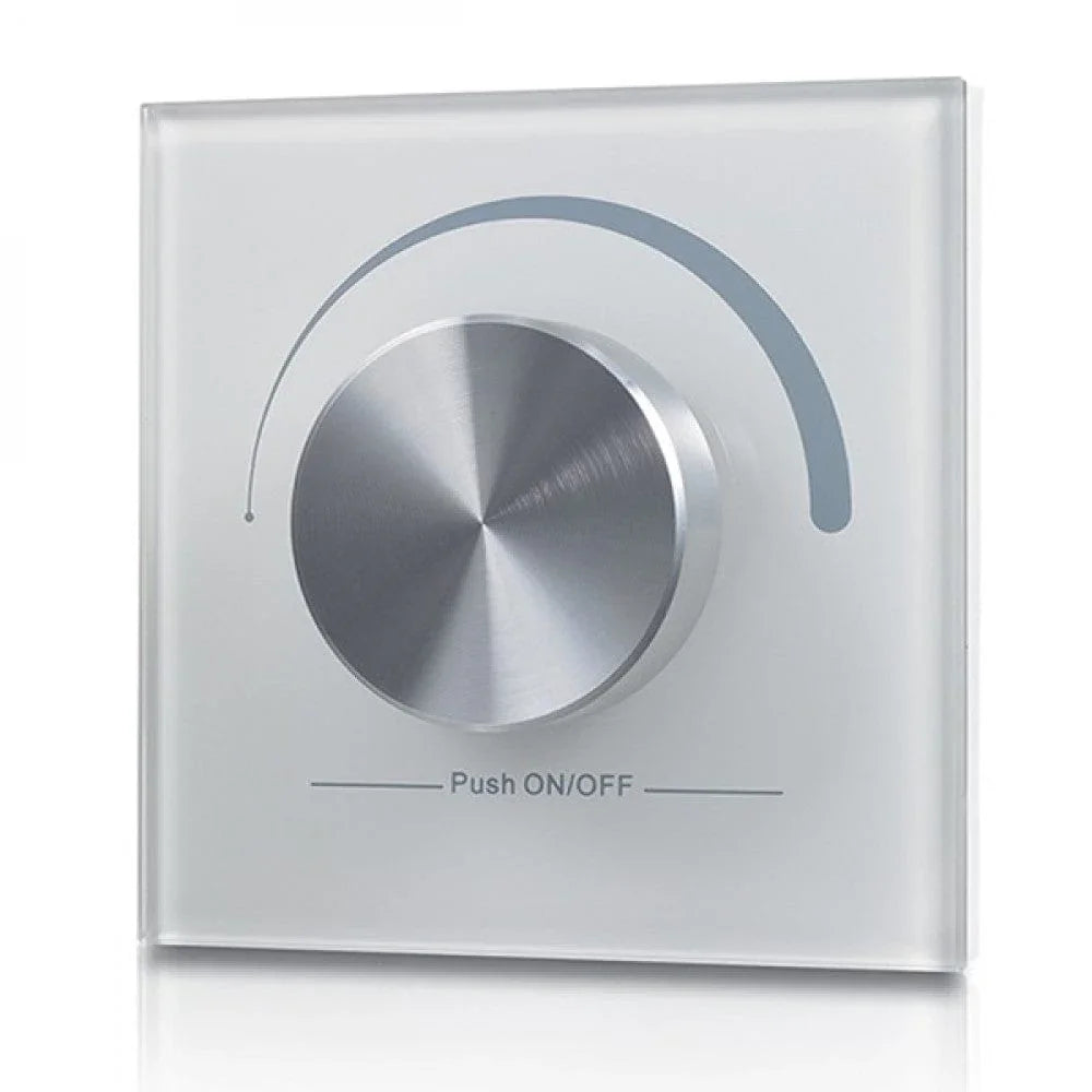 Richee Lighting Richee Lighting - Wall Mount White Aluminum Rotary Master Controller, 1 Zone dimmer - White