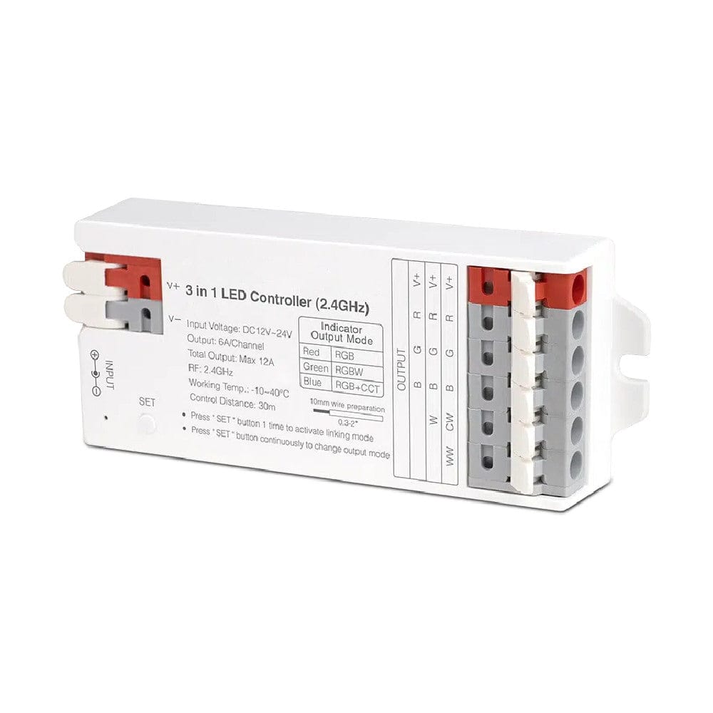 Richee Lighting Richee - Mi Light 3 In 1 Rgb/Rgbw/Rgb+Cct Receiver