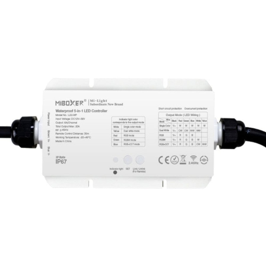 Richee Lighting Richee - Mi Light 8 Zone 5 In 1 Waterproof Receiver