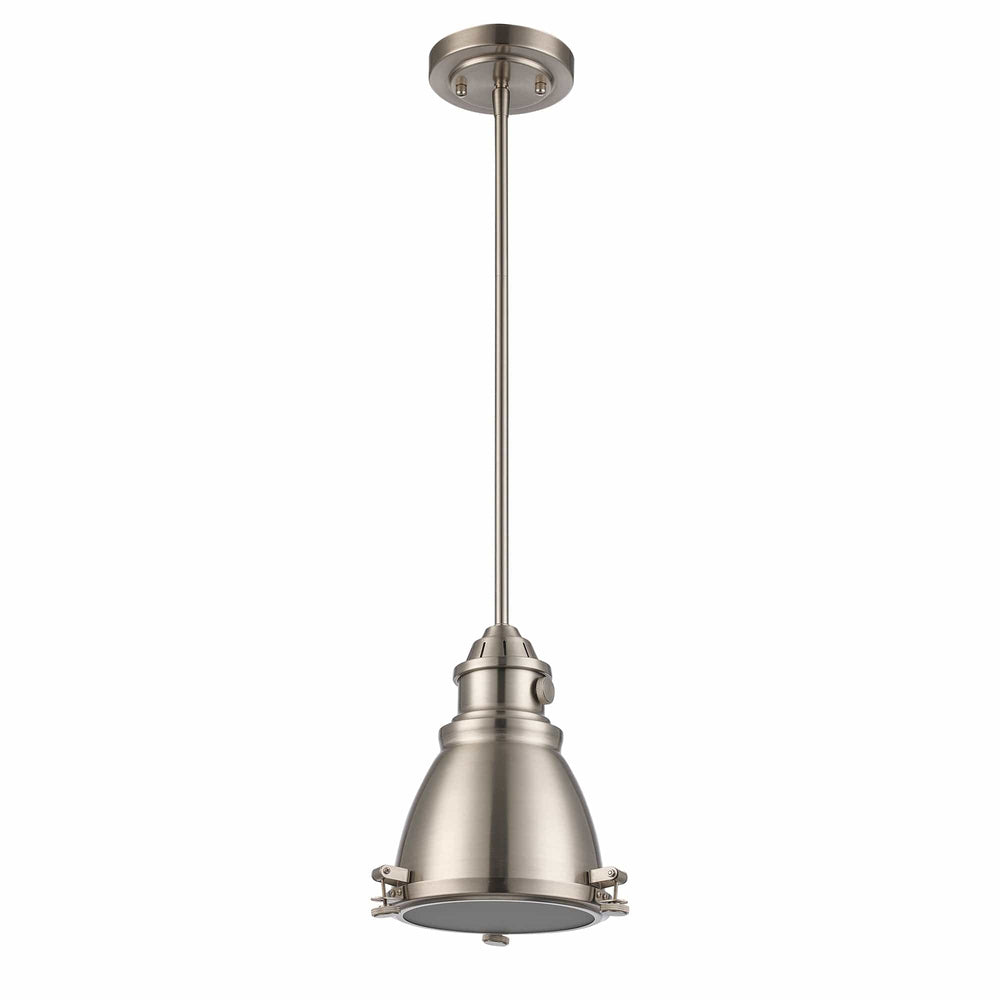 Trans Globe 1 - Light 7" Retro Indust  - Brushed Nickel