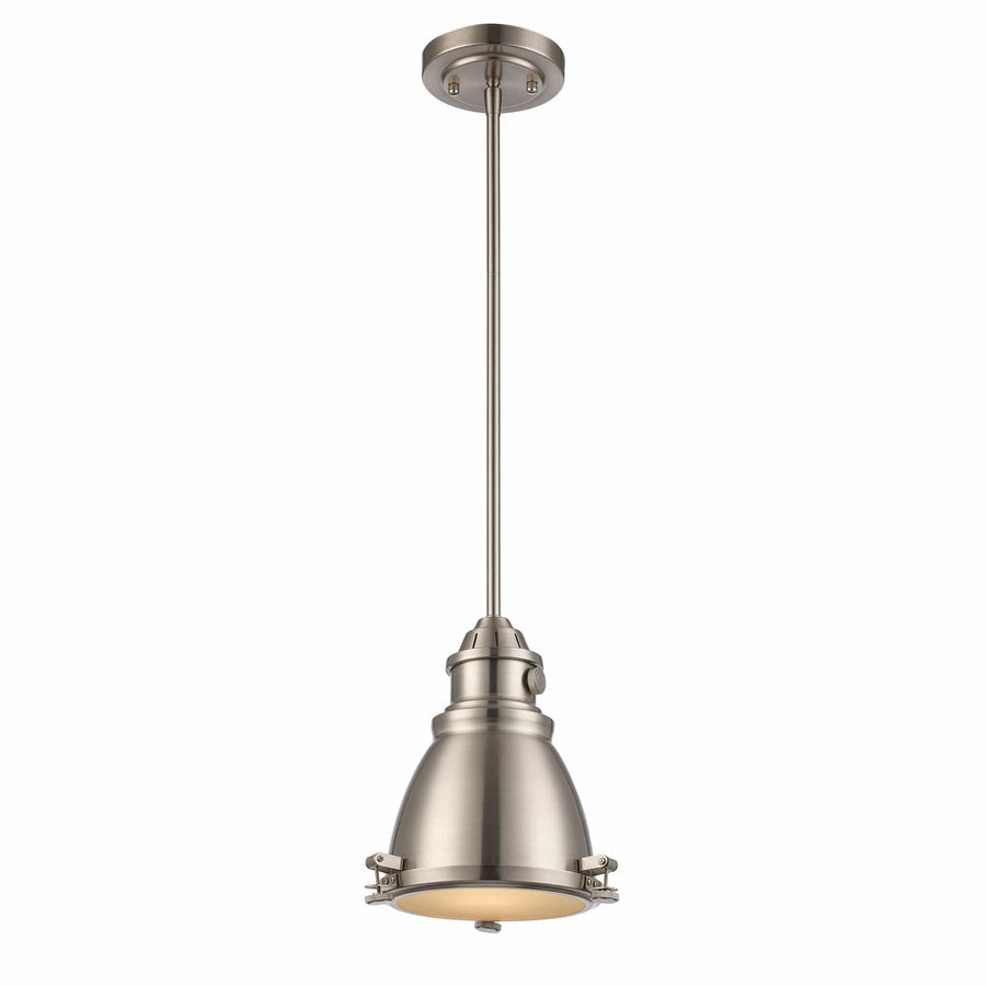 Trans Globe 1 - Light 7" Retro Indust  - Brushed Nickel