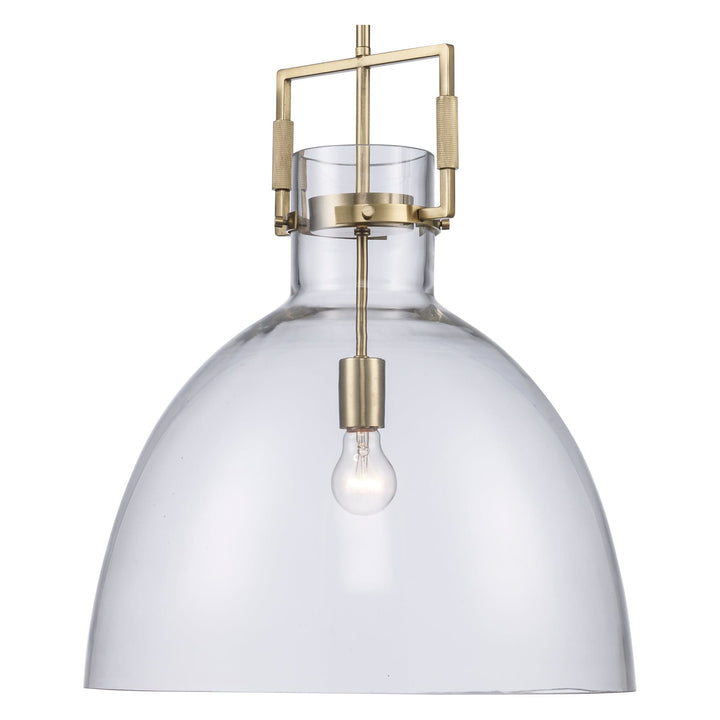 Trans Globe 1-light Clear Glass shade - Antique Gold