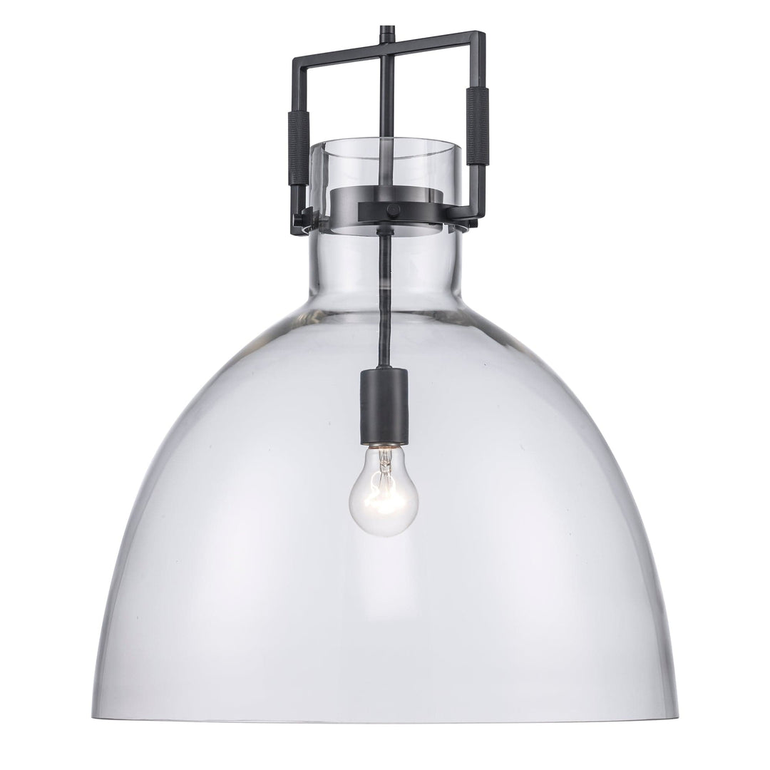 Trans Globe 1-light Clear Glass shade - Black