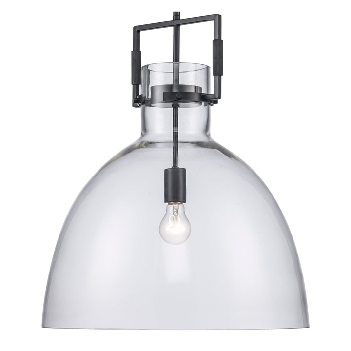 Trans Globe 1-light Clear Glass shade - Black
